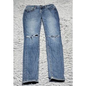 Hidden Jeans Skinny Womens Size 25x31 Distressed Holes Denim Low‎ Rise Casual
